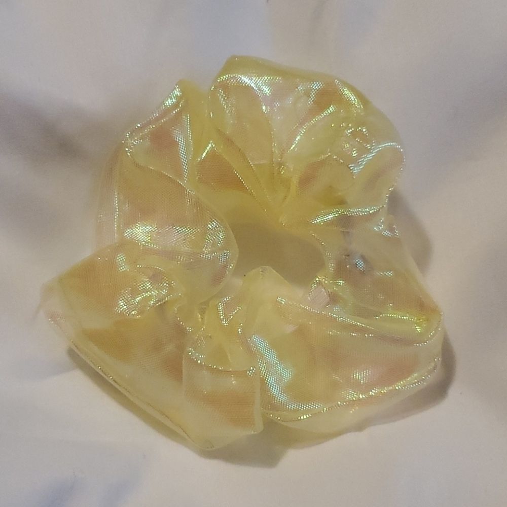 NEW YELLOW POOL SCRUNCHIE